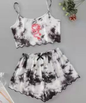 Cotton Girls Cartoon Casual PJ Suit