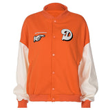 Orange Baseball Jacket