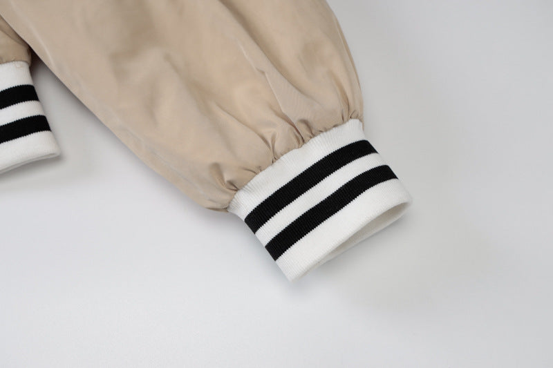 Stand Collar Zipper American Baseball Jacket