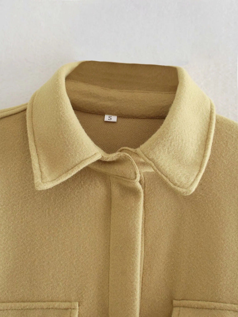 Loose Single-breasted Lapel Jacket