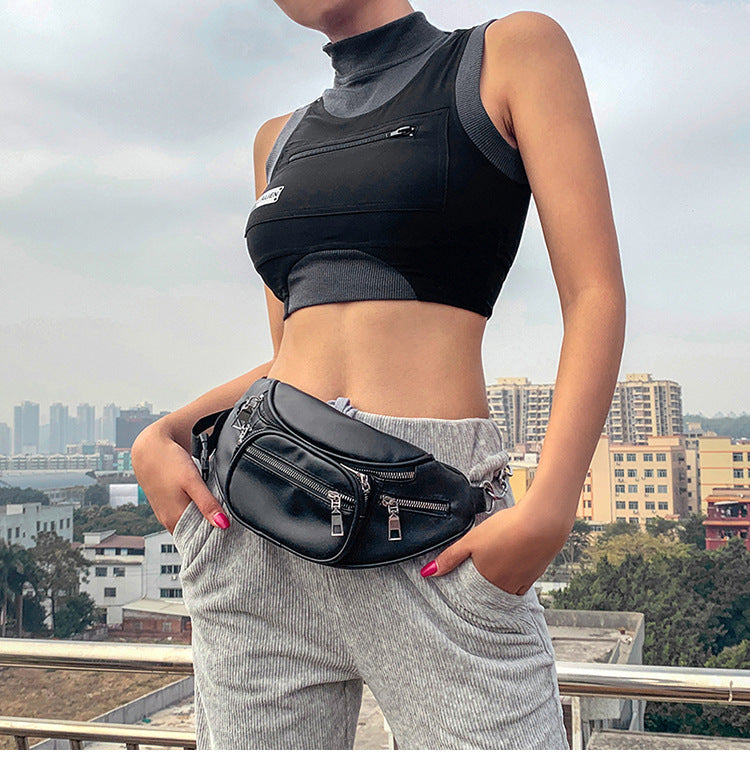 Printed stitching contrast sports vest