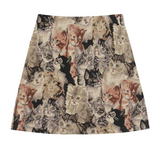 Retro Female High-waisted Short Skirt
