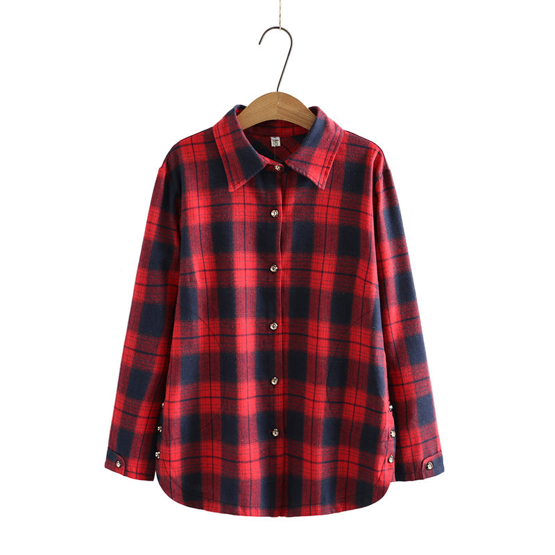 Square Fabric Plus Size Shirt