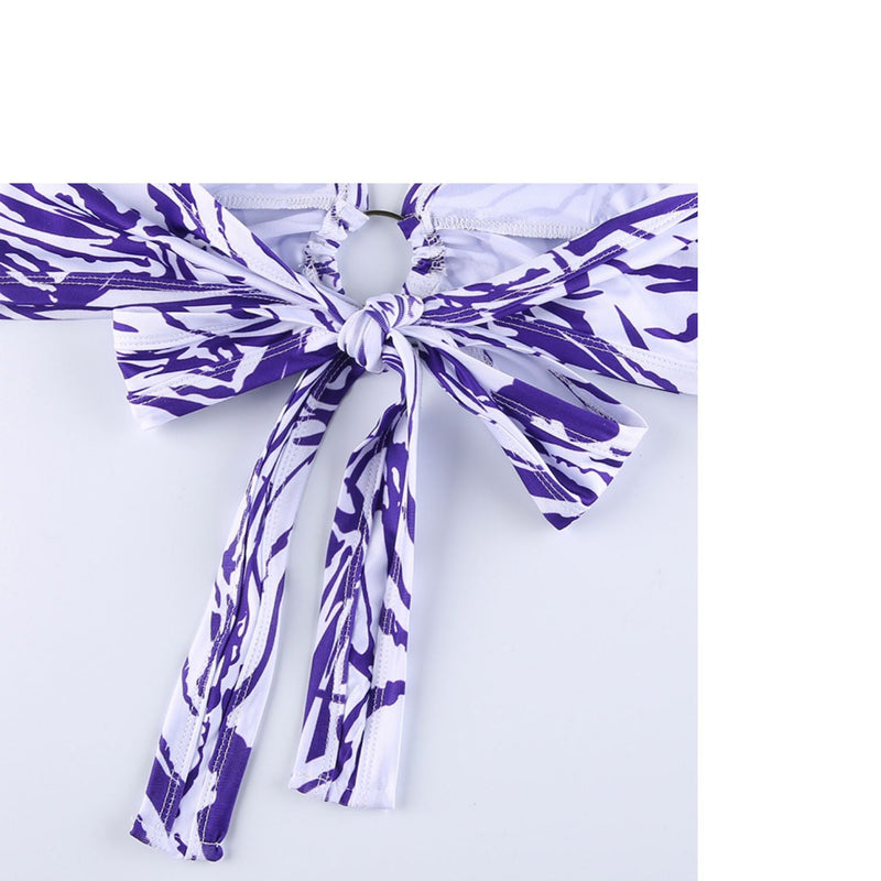 Zebra Print Ring Vacation Top