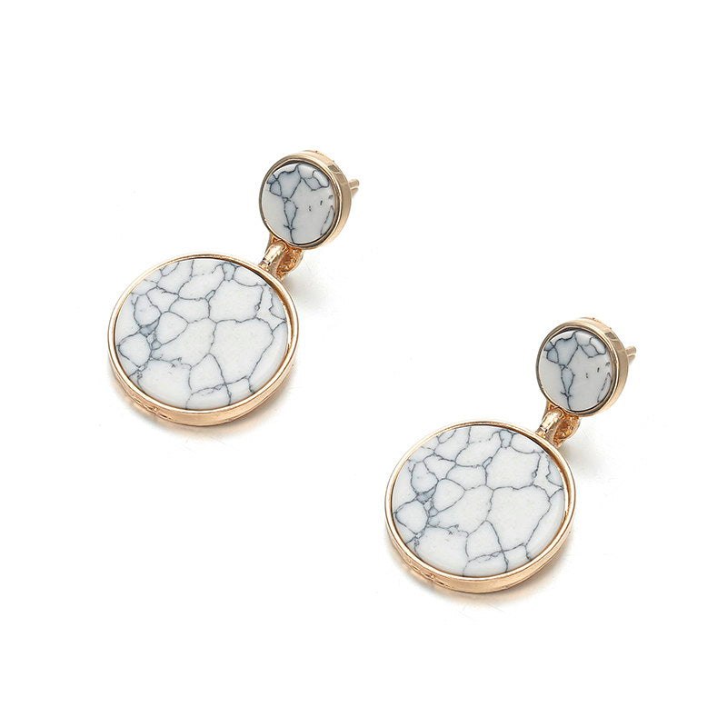 Marble Geometric Earrings