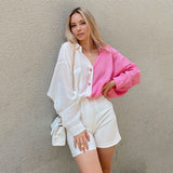 Double Colors Blouse