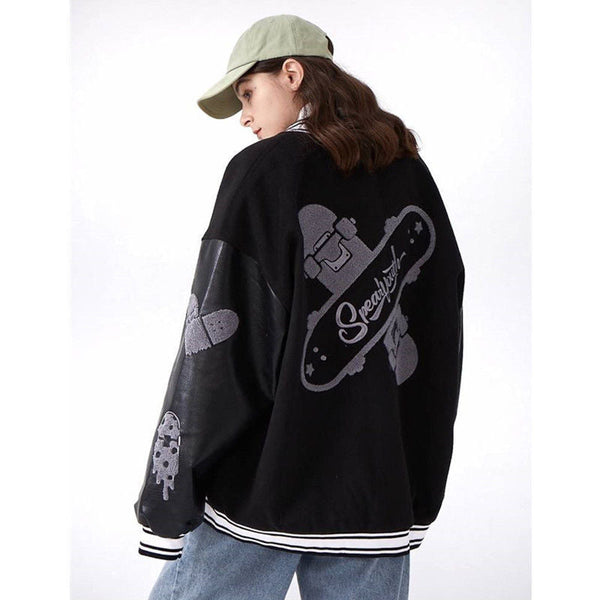 Loose Casual Baseball Jacket