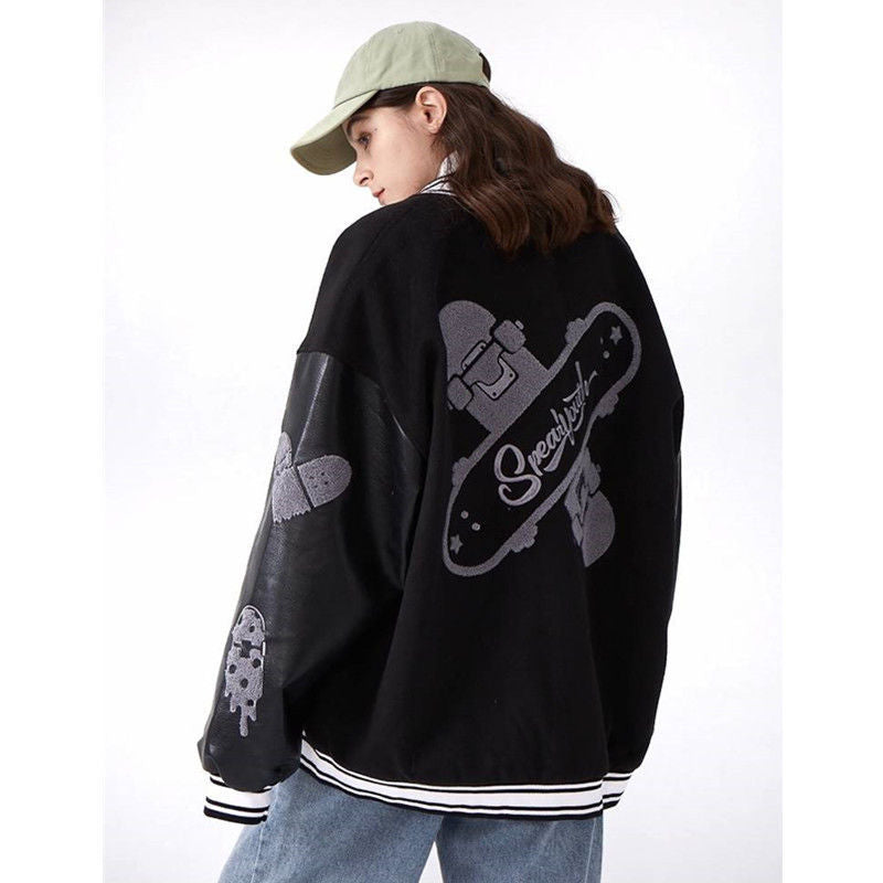 Loose Casual Baseball Jacket