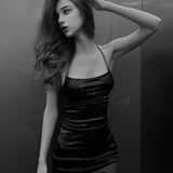 Sexy Bodycon Satin Dress