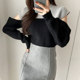 Autumn Temperament Round Neck Sweater