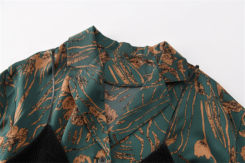 Two Piece Blouse Suit