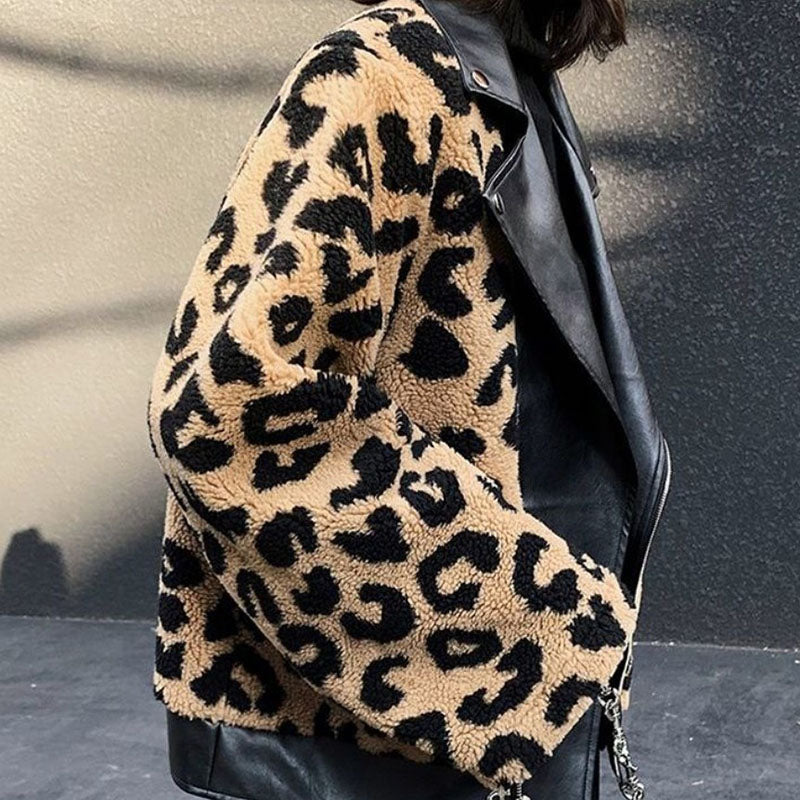 Fur Coat With Leather Collar