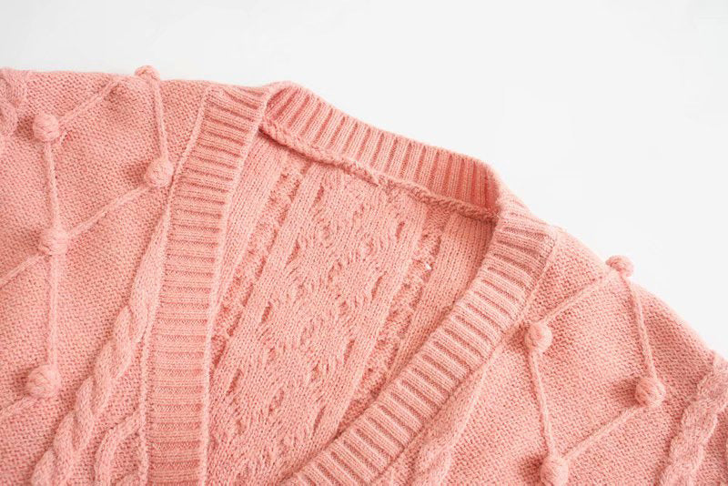 Yarn Ball Twist Knit Sweater Sling