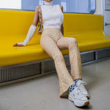 Plaid Casual Wide-Leg Pants