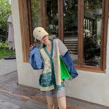 Stitching Loose Knit Sweater