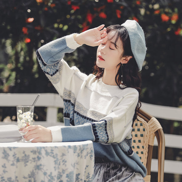 Striped Sweater Retro Chic Top