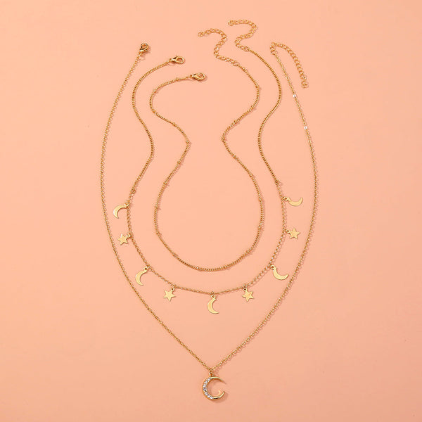 Star and Moon Necklace