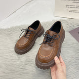 Lace Student Single Shoes Winter