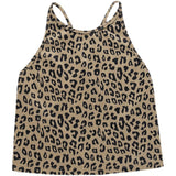 Leopard Print Halter Strap Top