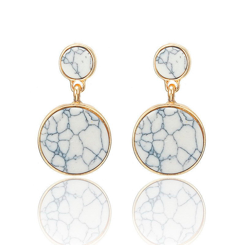 Marble Geometric Earrings