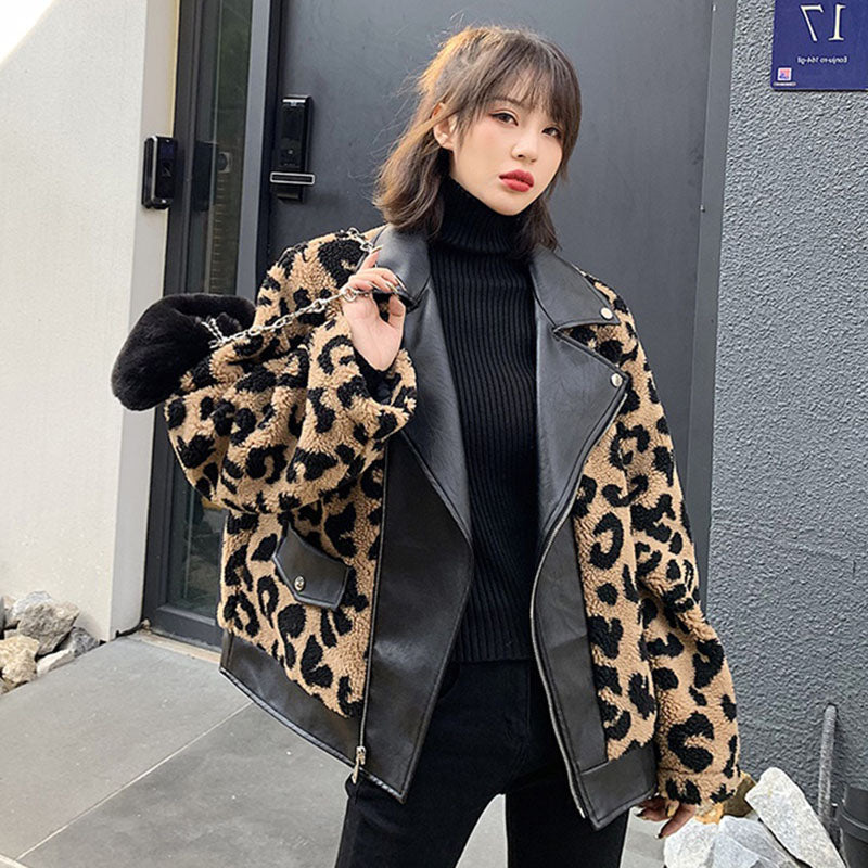 Fur Coat With Leather Collar