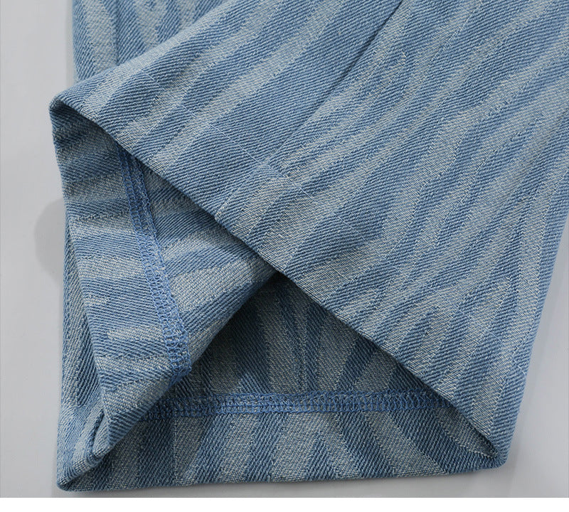 High Waist Slim Blue Jeans