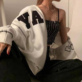 American Hooded Letter Sweater