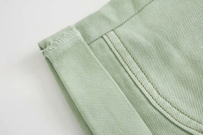 style high waist casual shorts