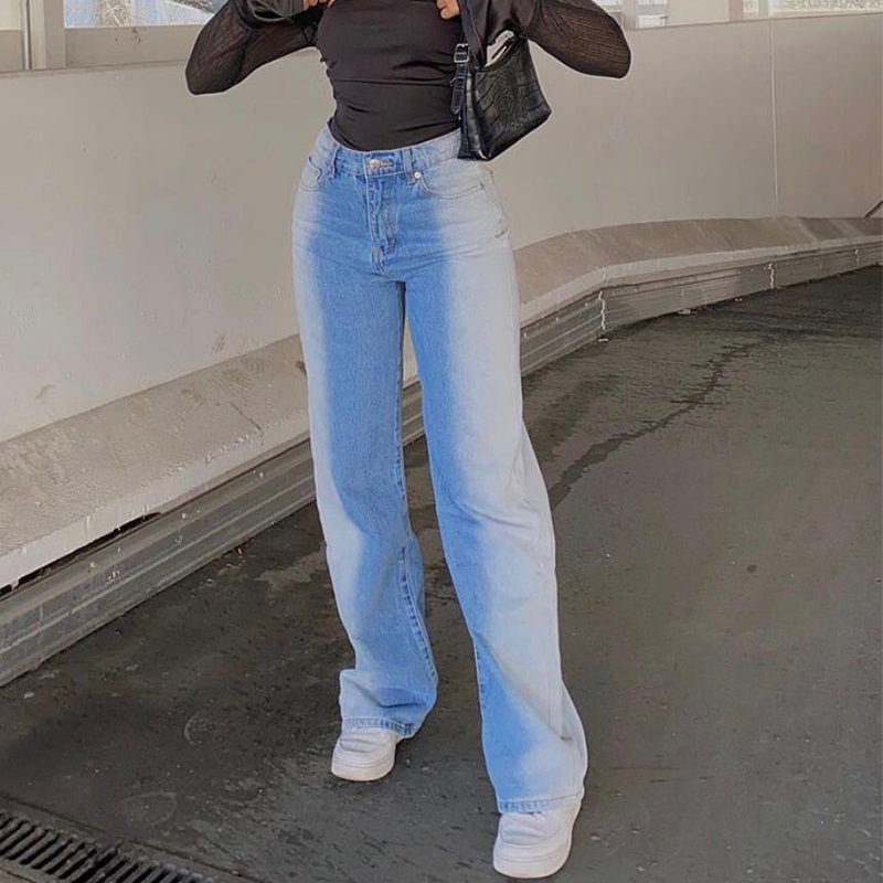 Casual Korean Style Mopping Jeans