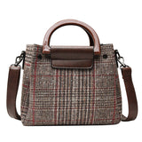 trend color contrast check small square bag