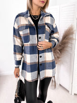 Long-sleeved Shirt Collar Woolen Jacket