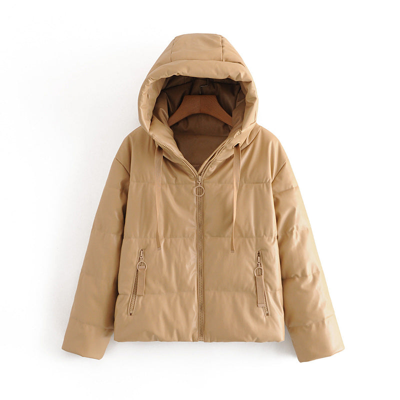 hooded zipper fashion jacket