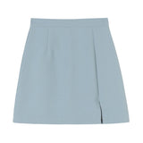 High waist and thin split skirt