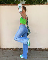 Casual Korean Style Mopping Jeans