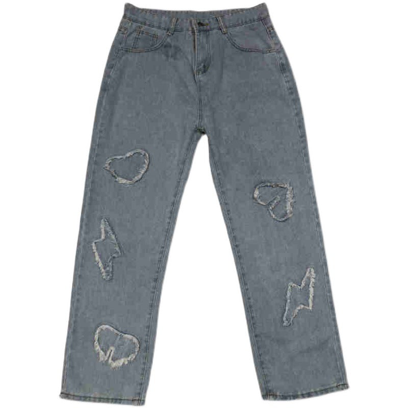 Street Loose Mopping Straight Jeans