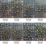 Nail Stickers 3D Christmas Series Two-color