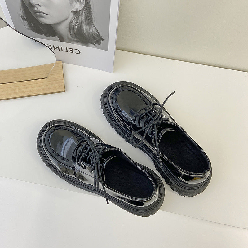 Lace Student Single Shoes Winter