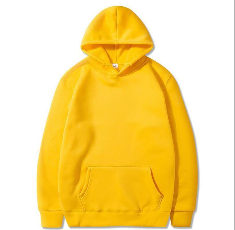 Oversized Solid Color Pullover Hoodie