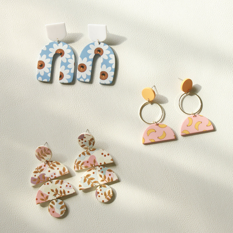 Acrylic Pearl Earrings