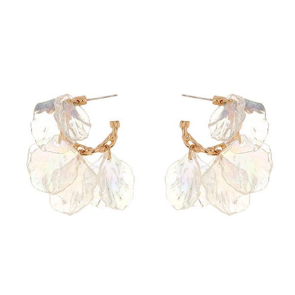 Color Resin Type C Stud Earrings