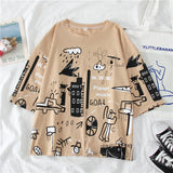 Cartoon Student Short Sleeve Shirt