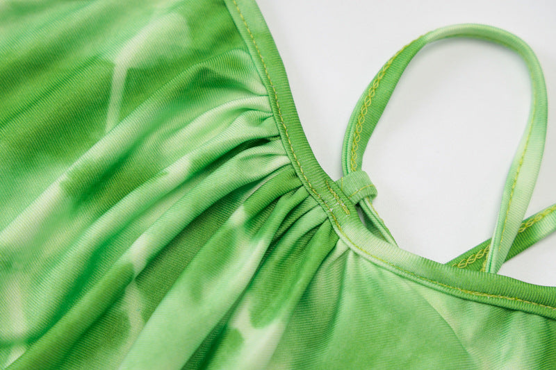 Sleeveless Green top