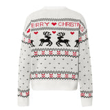 Christmas love deer pullover sweater