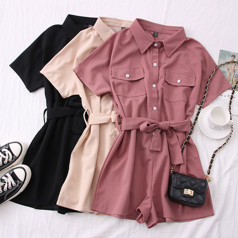 Short Sleeve Jumpsuit