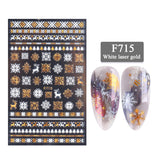 Nail Stickers 3D Christmas Series Two-color