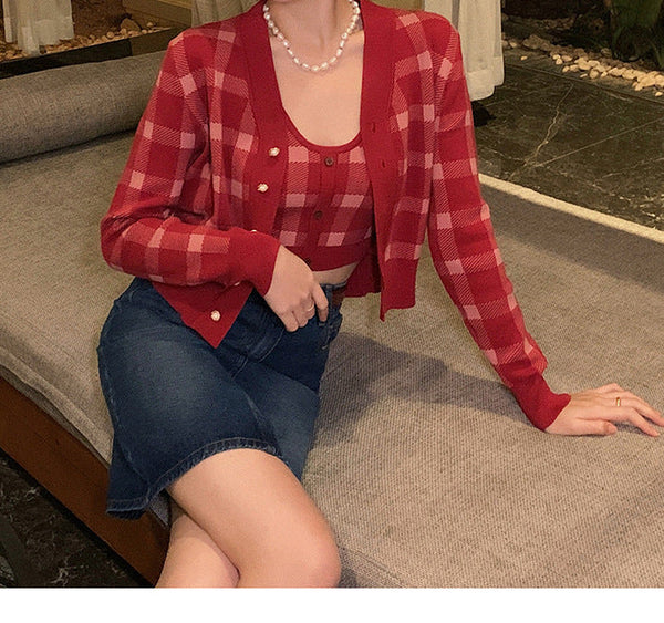 Retro Spring Two piece Sweater