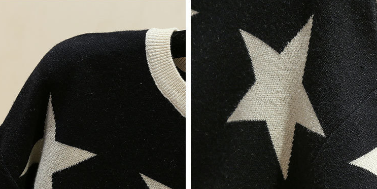 Star Knitted Sweater