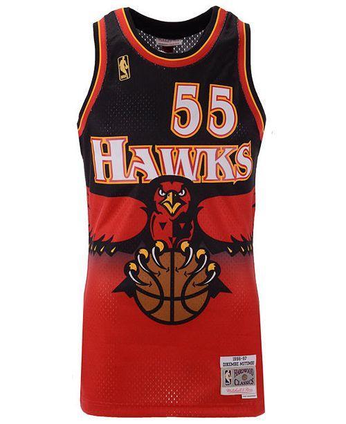 Dikembe Mutombo Atlanta Hawks Hardwood Classics Finished Swingman Jersey