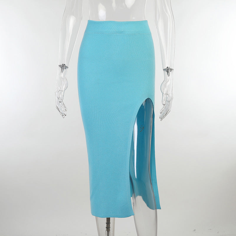 Elastic Slim Hip Skirt Two-piece Women