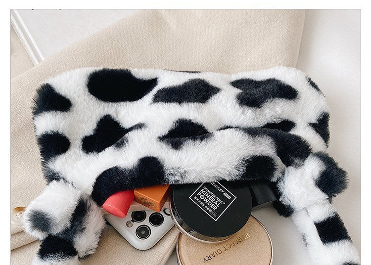 Plush Underarms One-shoulder Handbag